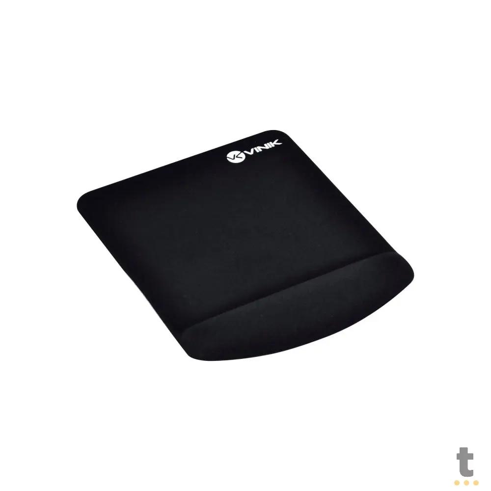 Mousepad Com Apoio De Pulso Quadrado Em Gel Vinik Preto - MPG-02P Truedata