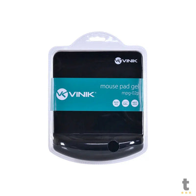 Mousepad Com Apoio De Pulso Quadrado Em Gel Vinik Preto - MPG-02P