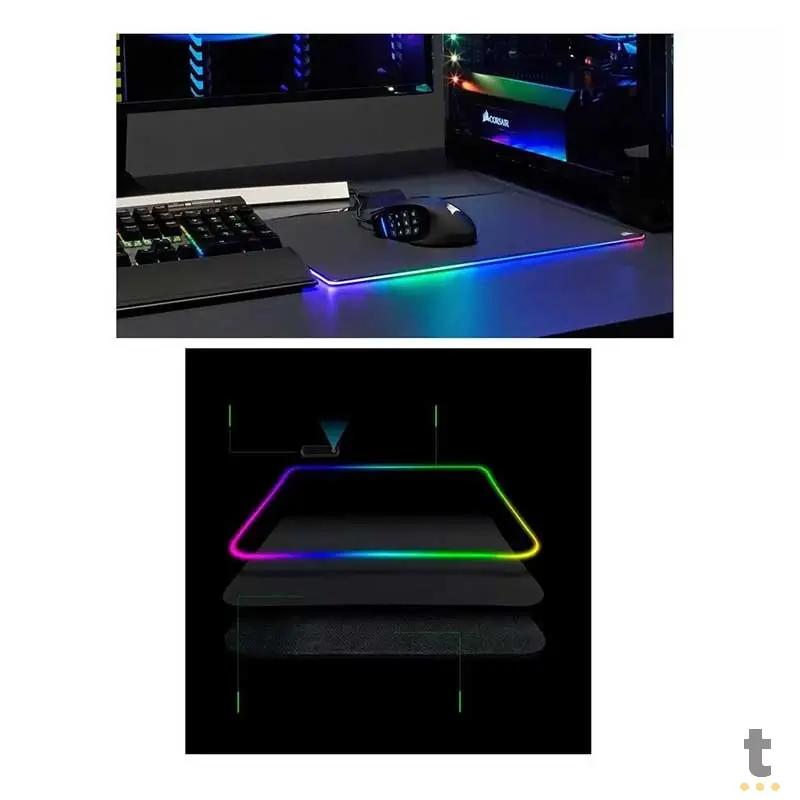 Mousepad Gamer Knup Rgb 350x250mm Dragon Fight - Kp-S012 Truedata