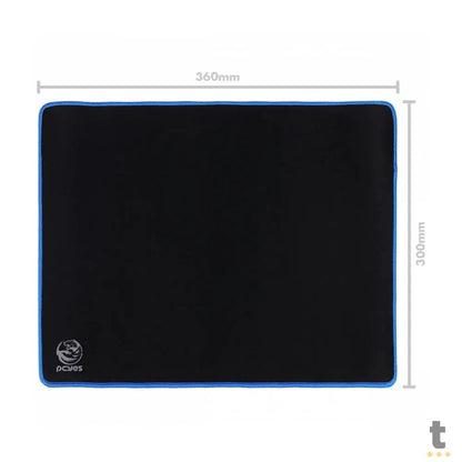 Mousepad Gamer PCYes Blue Standard Estilo Speed 360X300MM - PMC36X30BE Truedata