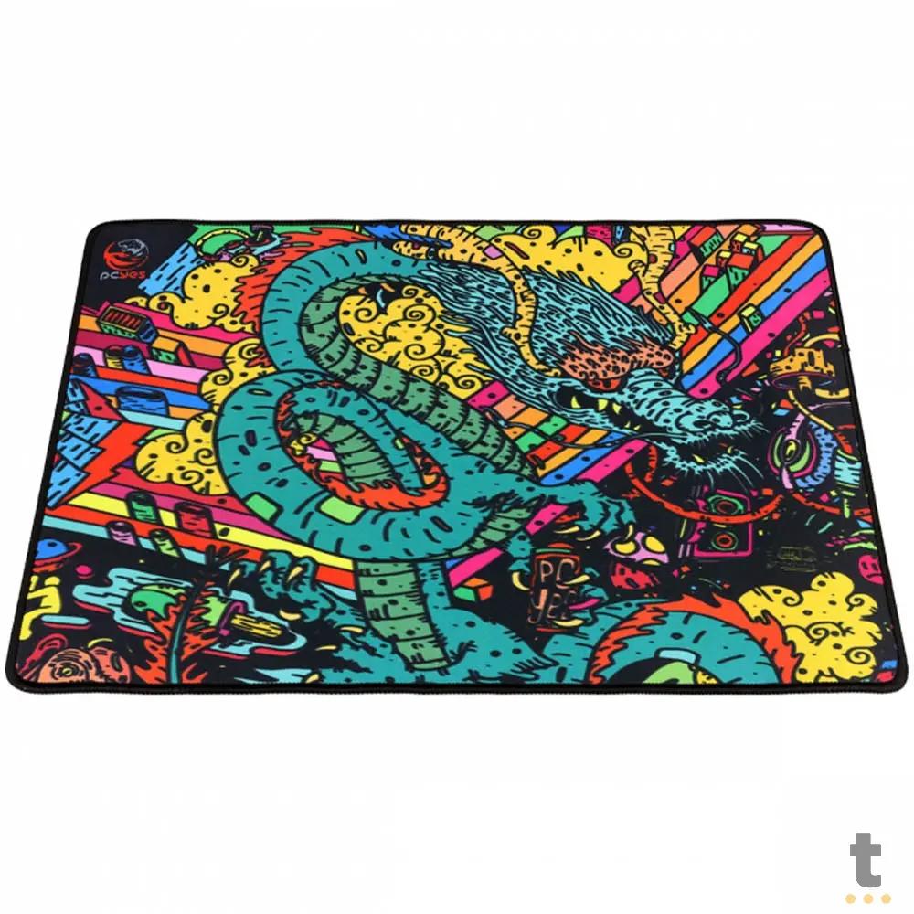 Mousepad Gamer PCYes Dragon Medium Estilo Speed 500X400MM - PMD50X40 Truedata