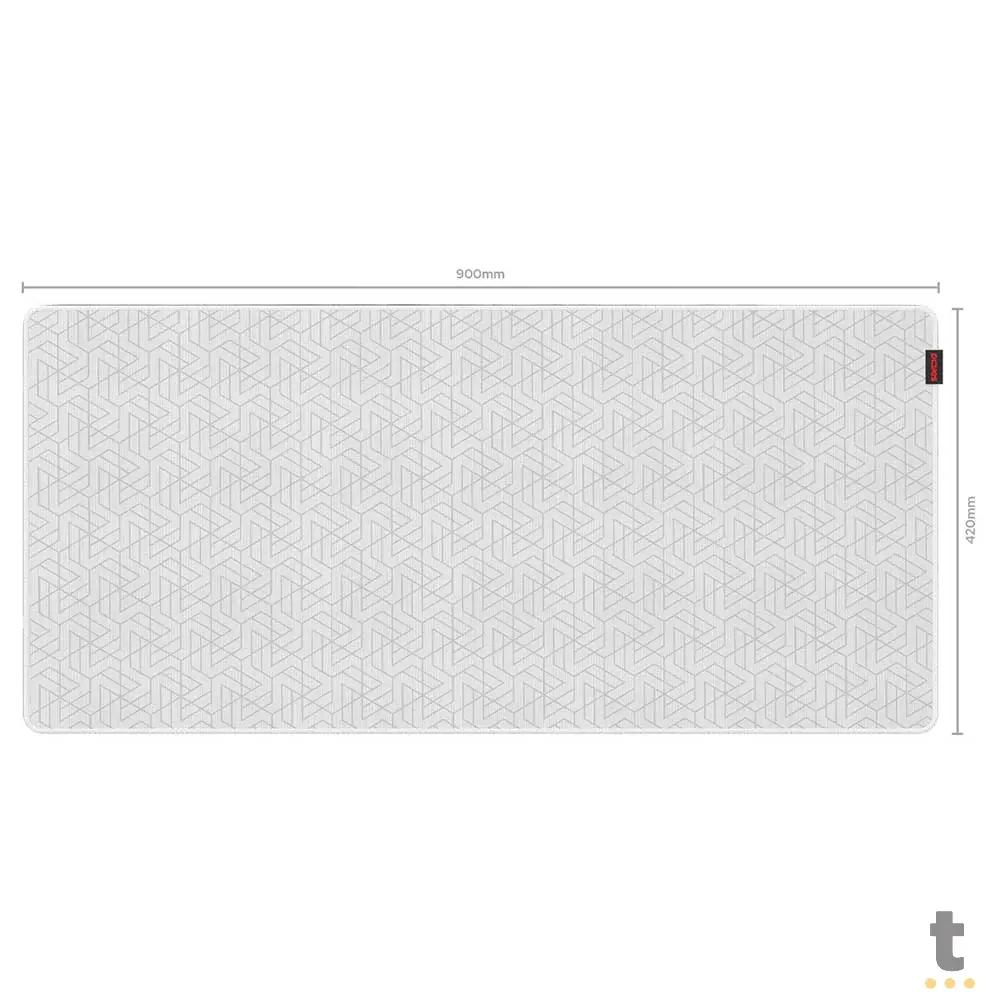 Mousepad Gamer PCYes Maze Extended White Ghost 900X420mm Branco - PMM90X42WG Truedata