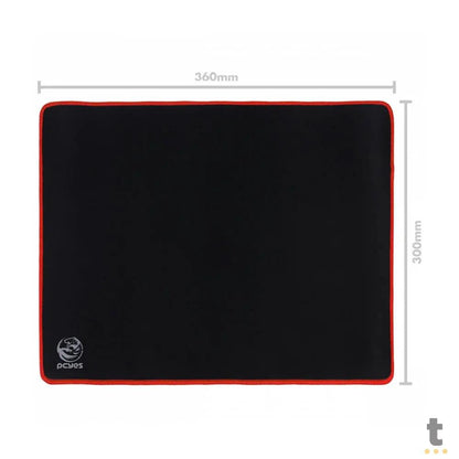 Mousepad Gamer PCYes Red Standard Estilo Speed 360X300MM - PMC36X30R Truedata
