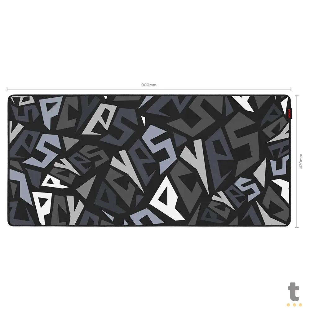 Mousepad Gamer PCYes Signature Extended Black Vulcan 900X420mm - PMS90X42BV Truedata
