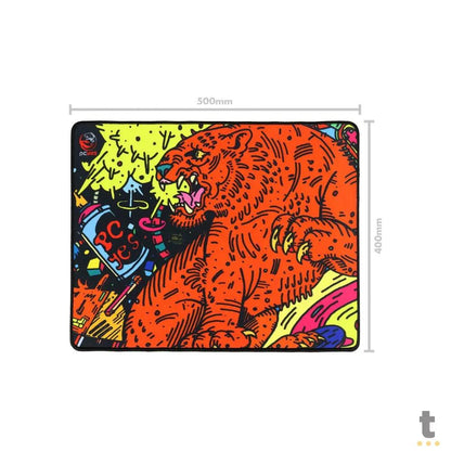 Mousepad Gamer PCYes Tiger Medium 500X400MM - PMT50X40 Truedata