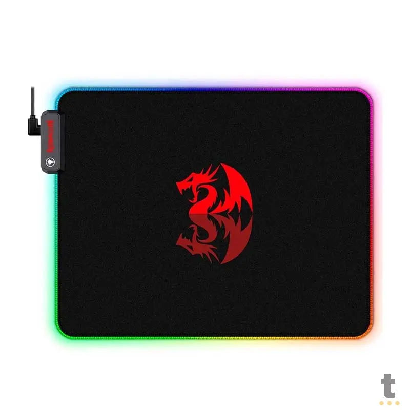 Mousepad Gamer Redragon Pluto RGB Gd 330x260mm - P026 Truedata