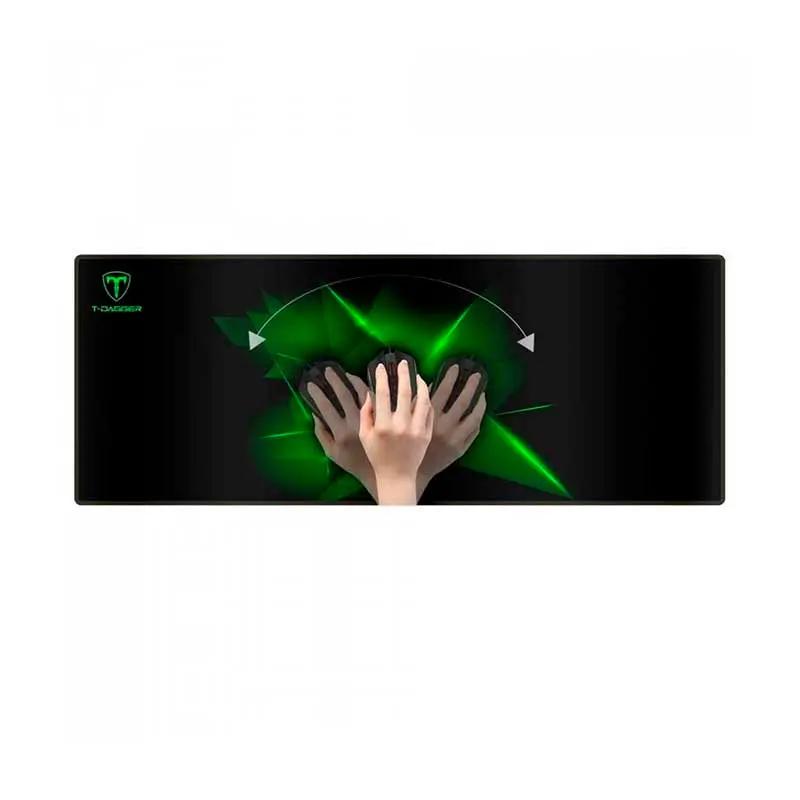 Mousepad Gamer T-Dagger Geometry S P/ Teclado e Mouse Preto/Verde 780x300mm - T-TMP301 Truedata