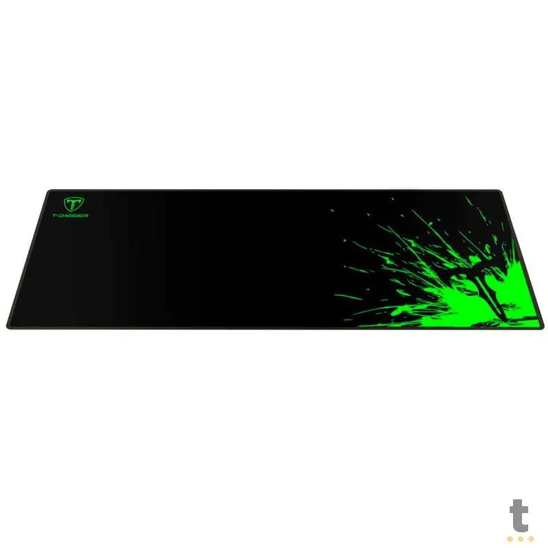 Mousepad Gamer T-Dagger Lava L Control Preto/Verde -  T-TMP300 Truedata