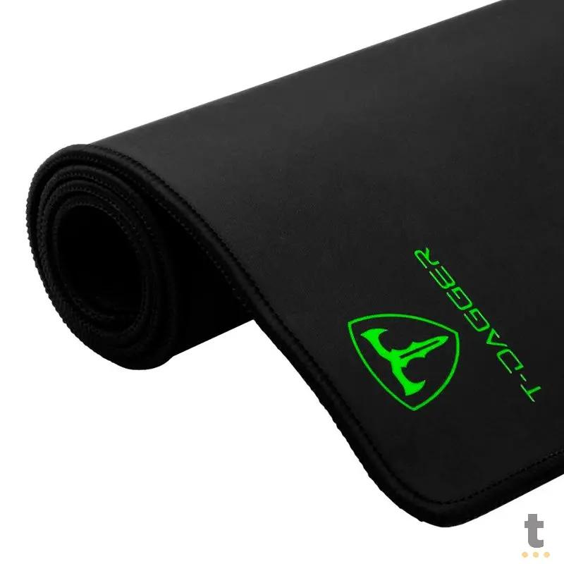 Mousepad Gamer T-Dagger Lava L Control Preto/Verde -  T-TMP300 Truedata