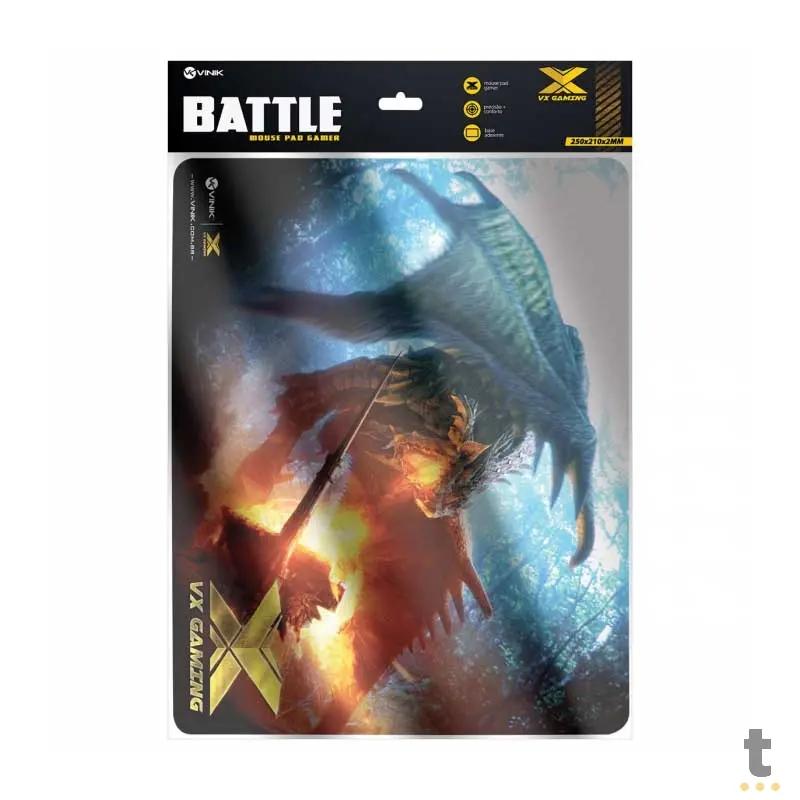 Mousepad Gamer VX Gaming Vinik Battle 250x210x20mm - 34244 Truedata