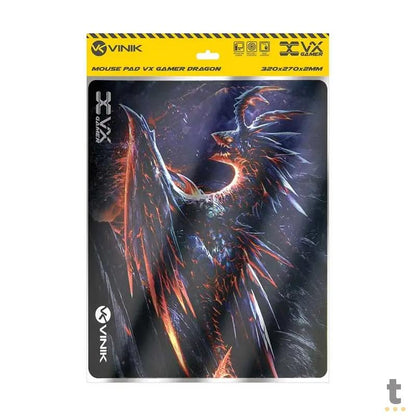 Mousepad Gamer VX Gaming Vinik Dragon 320x270x2mm - 34242 Truedata
