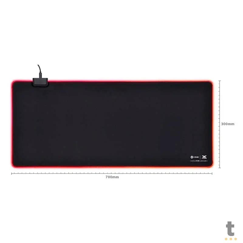 Mousepad Gamer Vinik VX Gaming RGB 700x300x3mm GG (Teclado e Mouse) - 34779 Truedata