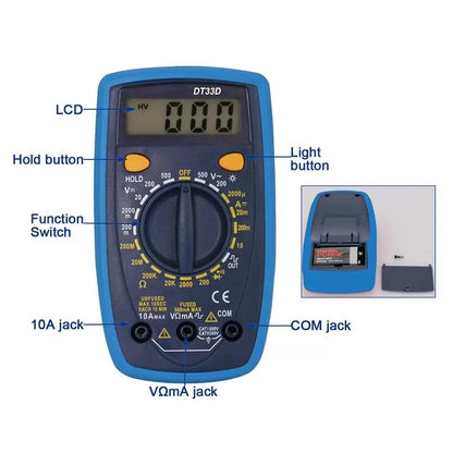 Multimetro Digital Knup - KP-AA033 Truedata