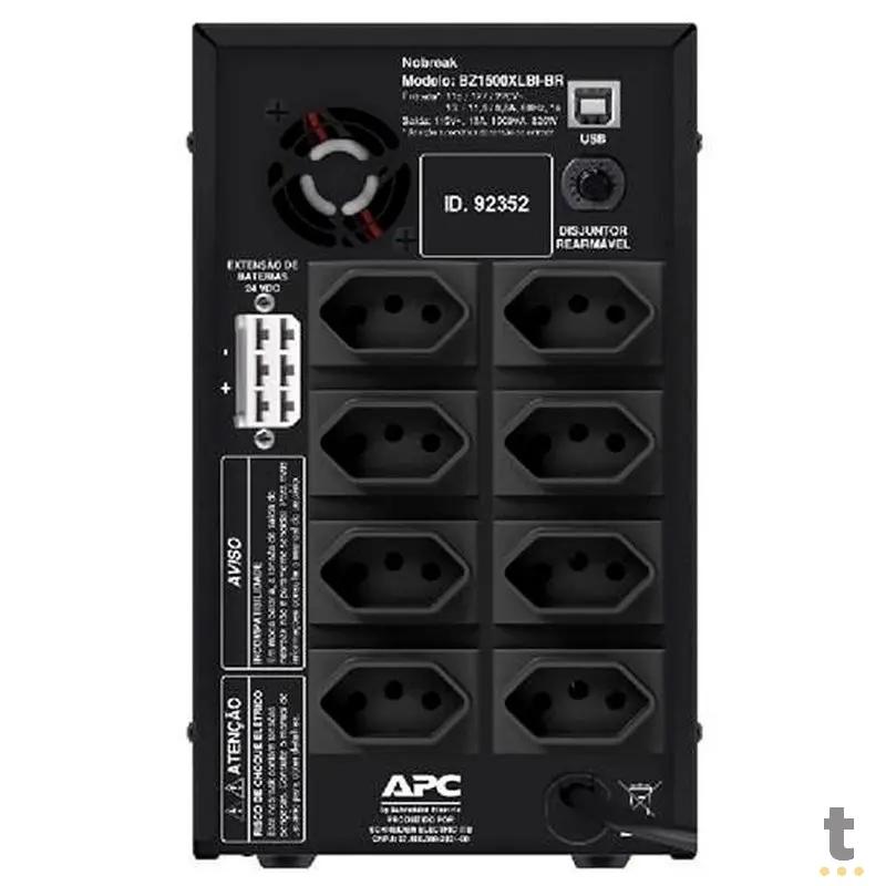 Nobreak 1500va Apc Back Ups Usb E Bivolt S 110v - Cod Bz1500xlbi-Br Truedata