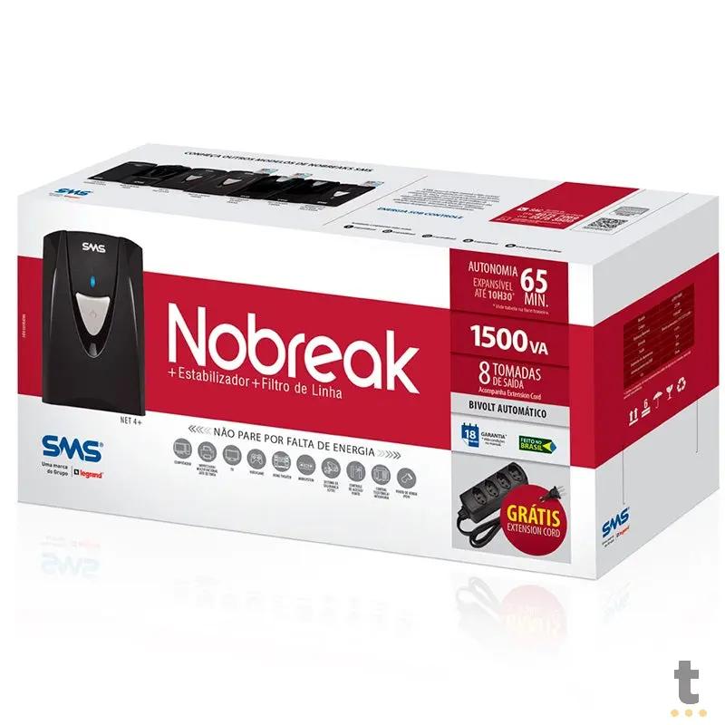 Nobreak 1500va Sms Manager Iiiusm1500bi Net4+ Expert Usb E Bivolt S 110v - Pn 27298 Truedata