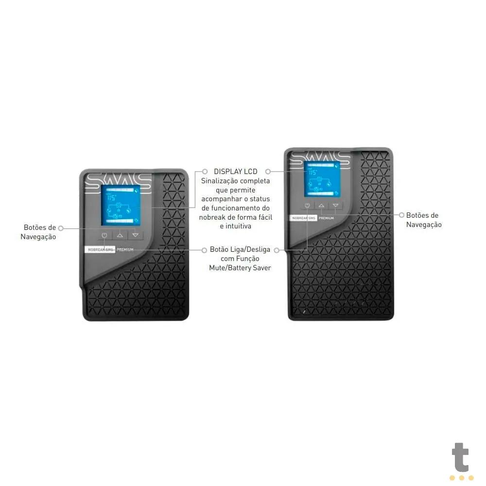 Nobreak 1500va Sms Premium Senoidal Wifi Usb E - Bivolt Auto S - Bivolt Manual - Pn 29501 Truedata
