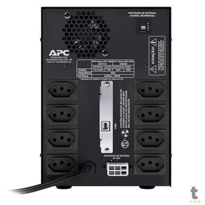 Nobreak 2200va Apc Back Ups E Bivolt S 110v - Cod Bz2200bi-Br Truedata