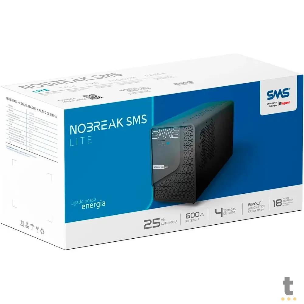 Nobreak 600va Sms Lite E Bivolt S 110v - 29202 Truedata