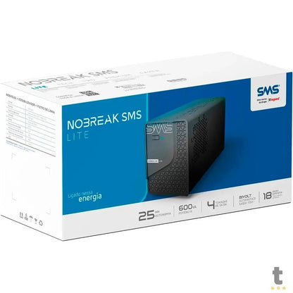 Nobreak 600va Sms Lite E Bivolt S 110v - 29202 Truedata