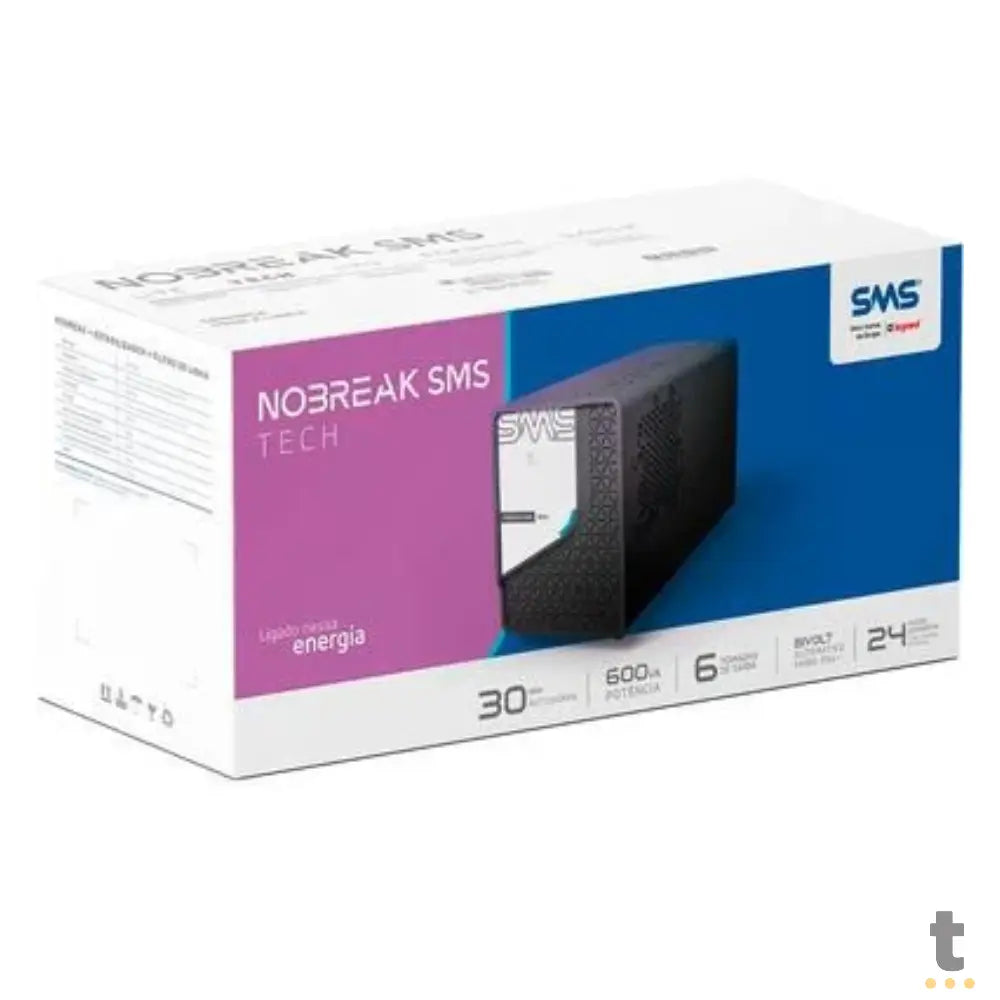Nobreak 600va Sms Tech E Bivolt S 110v - 29300 Truedata