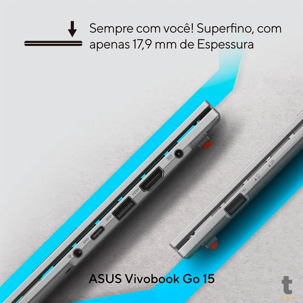 Notebook Asus Vivobook Intel Core I3-N305 4gb 128gb Ssd 15.6 Pols Prata Win11 Home - E1504GA-NJ440W Truedata