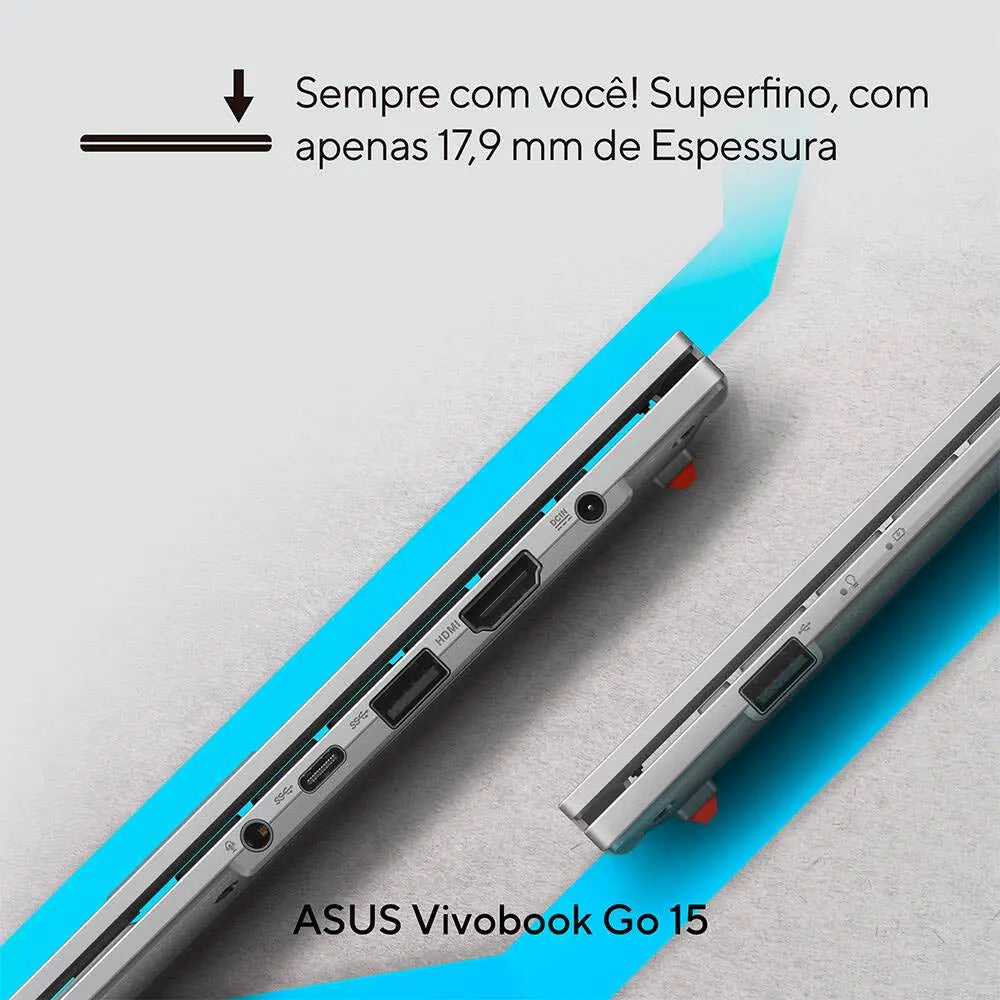 Notebook Asus Vivobook Intel Core I3-N305 4gb 256gb Ssd 15.6 Pols Prata Win11 Home - E1504GA-NJ441W Truedata