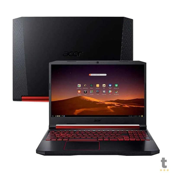 Notebook Gamer Acer Aspire Nitro 5 Intel Core I5-9300H 8gb 512Gb Ssd Nvme Gtx 1650 15.6 Pols Preto / Vermelho - AN515