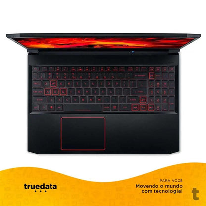Notebook Gamer Acer Nitro 5 Intel I5-10300H 8gb 256gb Ssd 1Tb Hd Pl Video Gtx 1650 15.6 Pols Black / Red - AN515-55-54L9 Truedata
