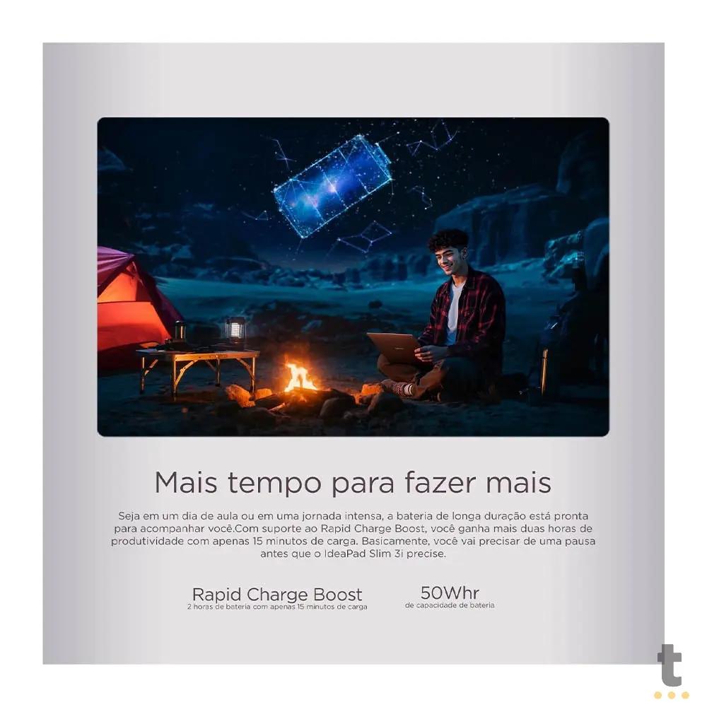 Notebook Lenovo Ideapad Slim 3 Intel Core i5-13420H 8gb 512Gb Ssd 15.3 Pols Win11 Home Cinza - 15IRH10 Truedata