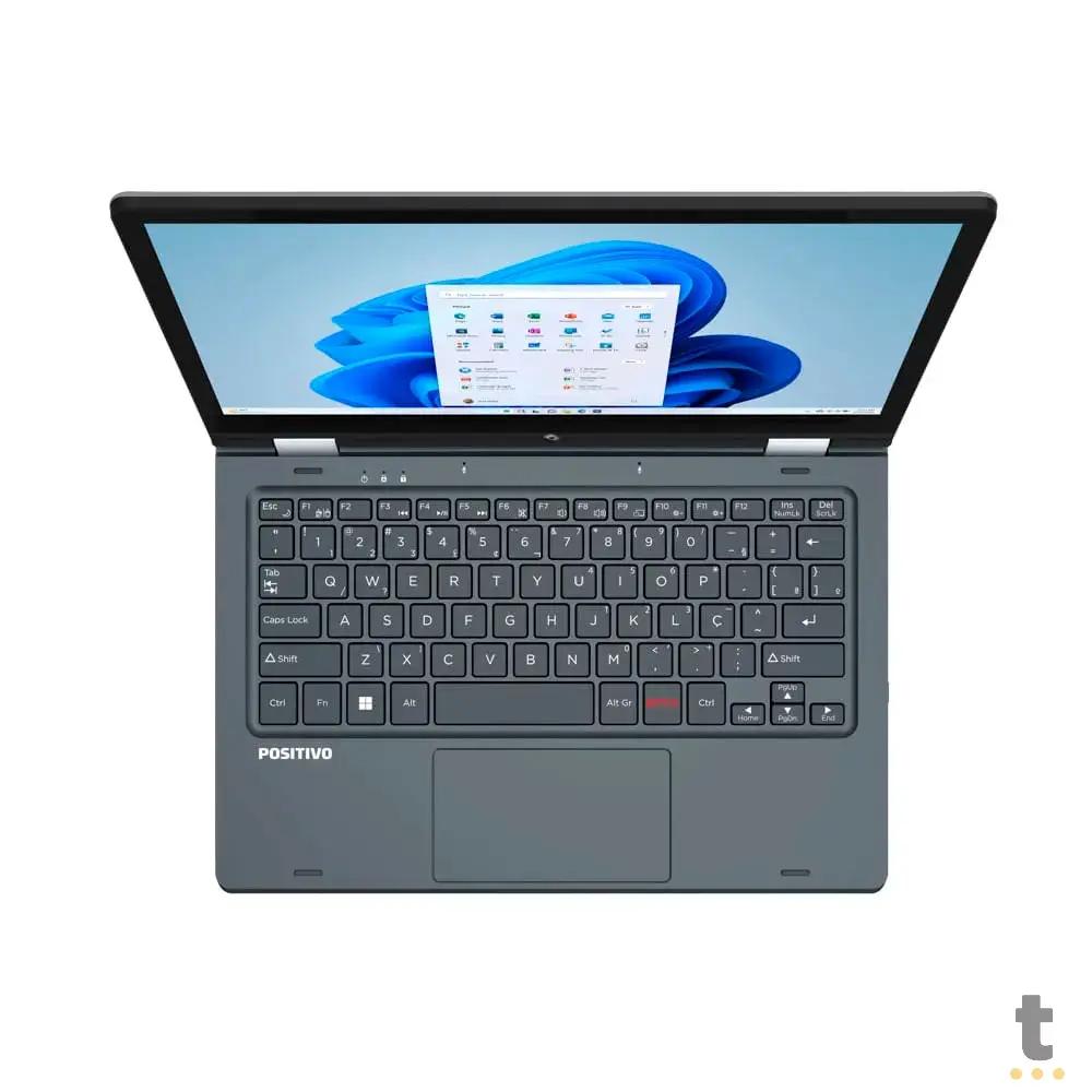 Notebook Positivo Duo C4128BP-1 Celeron Dual Core 4gb 128gb Mmc Win11 Pro 11.6 Pols Touch Screen Prata - 3601667 Truedata