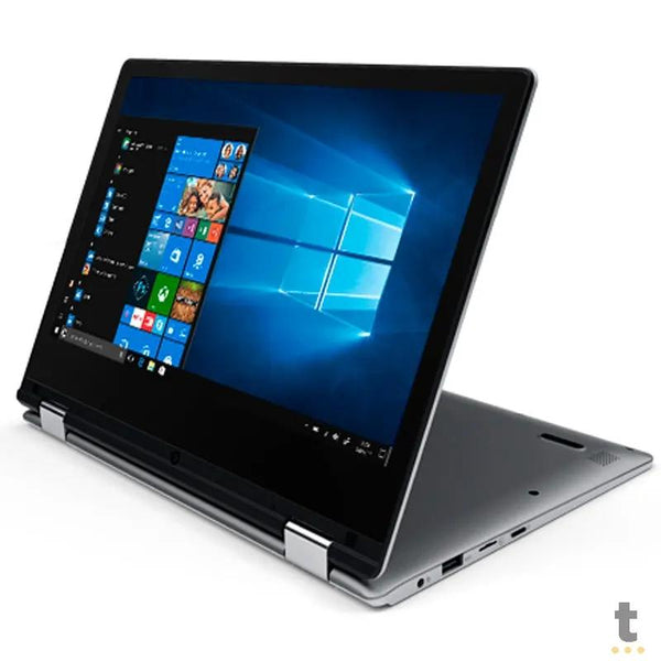 Notebook Positivo Duo Q432BP Atom Z8350 4gb 32gb Mmc Win10 Pro 11.6 Pols Touch Screen Prata