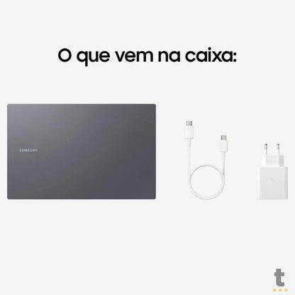 Notebook Samsung Galaxy Book4 Intel Core I3-1315U 8gb 256Gb Ssd Win11 Home 15.6 Pols Grafite - NP750XGJ-KG5BR Truedata