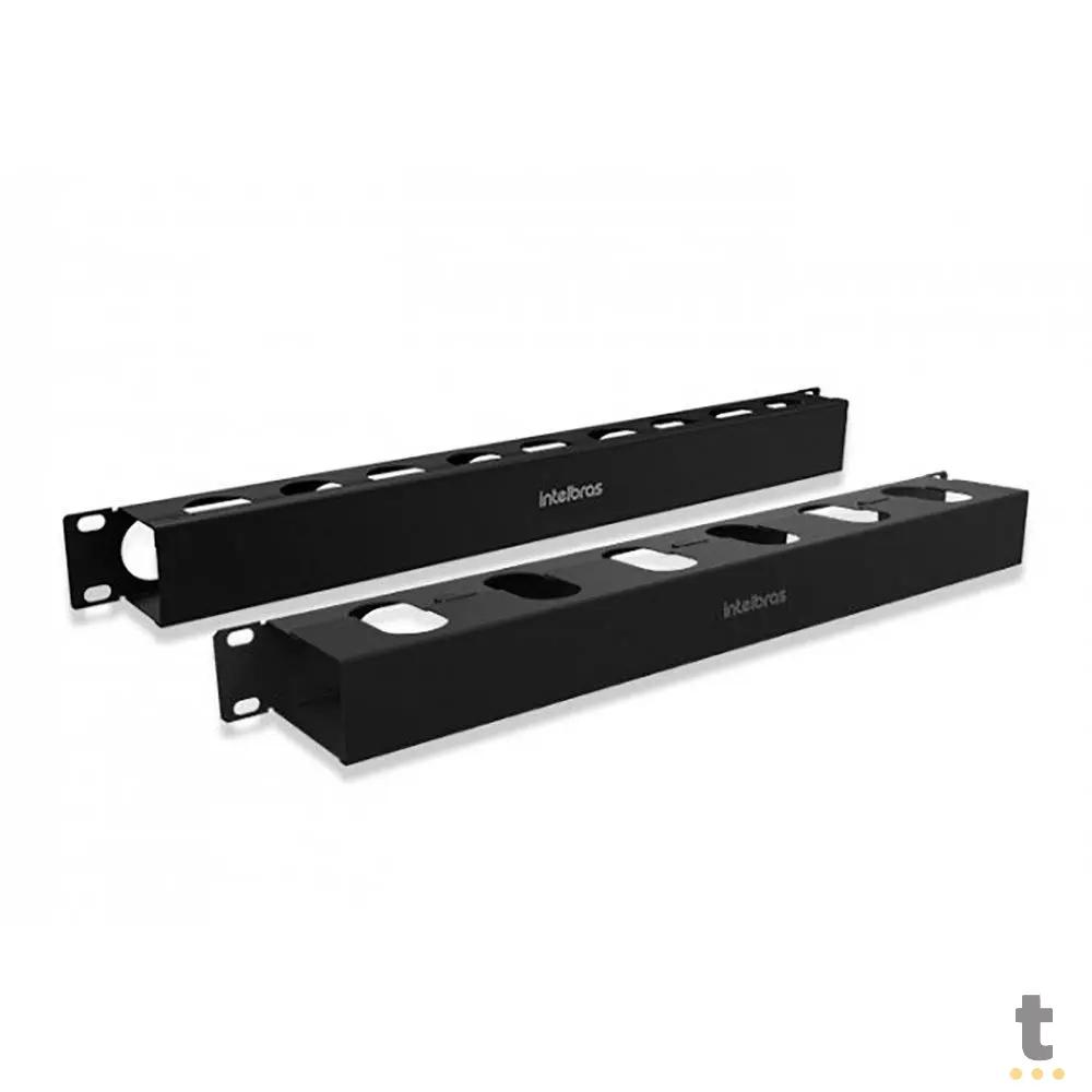 Organizador de Cabos para Rack 1U x 80mm Intelbras - 4770005 Truedata