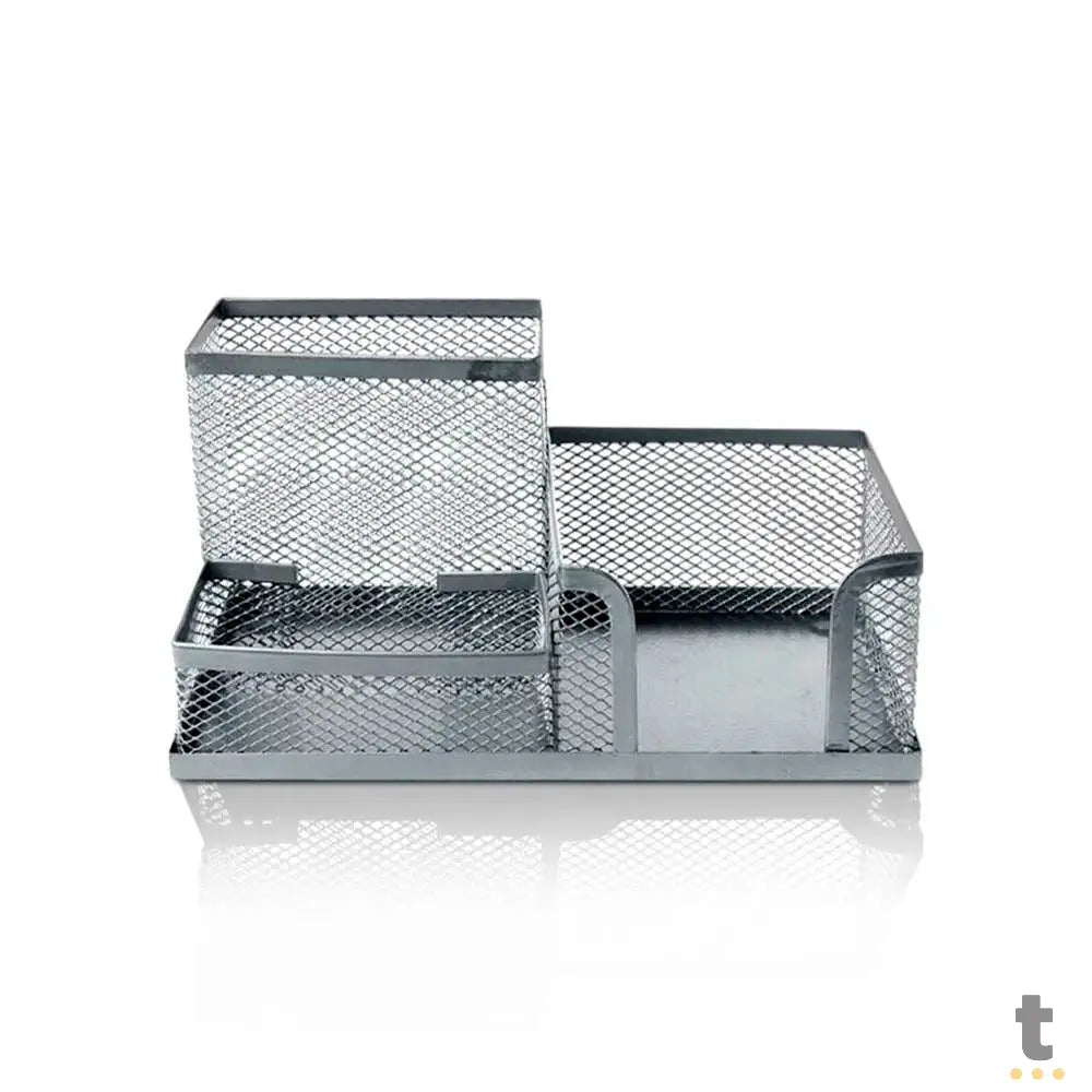Organizador de Mesa Aramado Prata Keep - EI090 Truedata