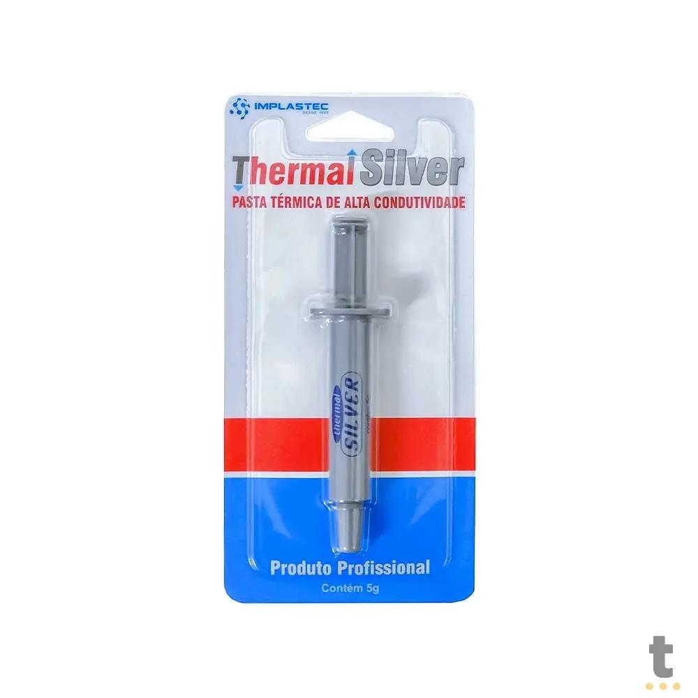 Pasta Termica Thermal Silver Implastec - Bisnaga 5gr Prata Truedata