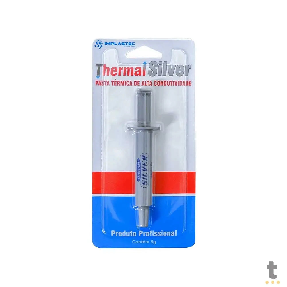 Pasta Termica Thermal Silver Implastec - Bisnaga 5gr Prata Truedata