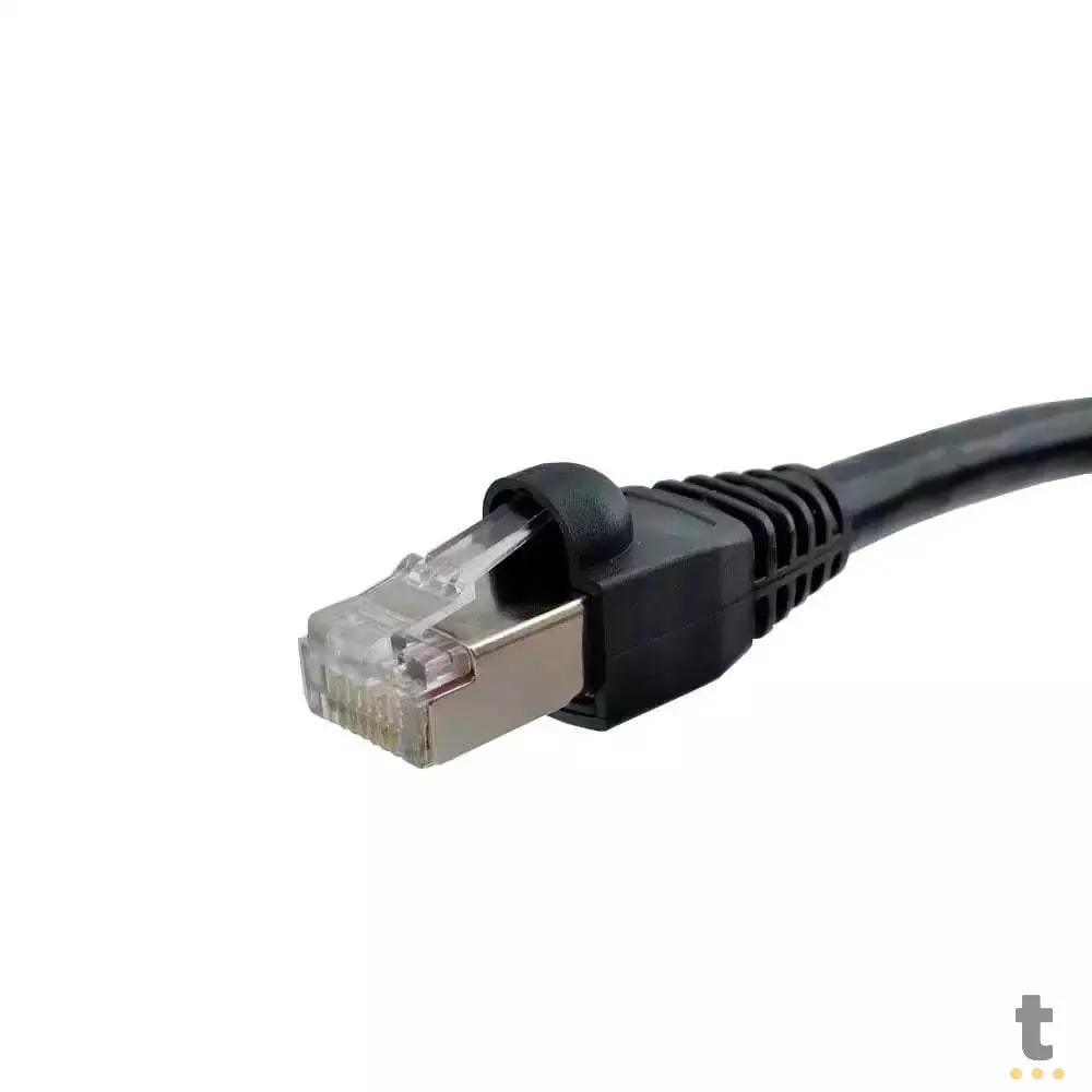 Patch Cord Cabo De Rede Cat6 C/ Conectores Blindados 10 metros Truedata