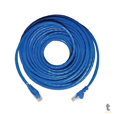 Patch Cord Cabo De Rede Cat6 PlusCable 10m Azul - 80263