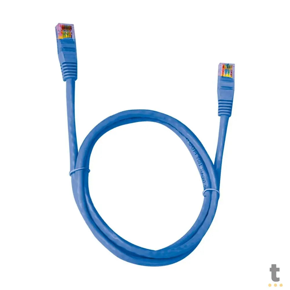 Patch Cord Cabo De Rede Cat6 PlusCable 2.5m Azul - 80264 Truedata