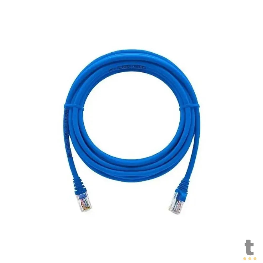 Patch Cord Cabo De Rede Impact Lan Cat5e Intelbras 3.0m Azul - 4830036 Truedata