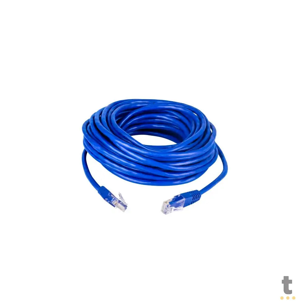 Patch Cord Cabo De Rede Rontek 20m Cat5-E Azul - 71304 Truedata