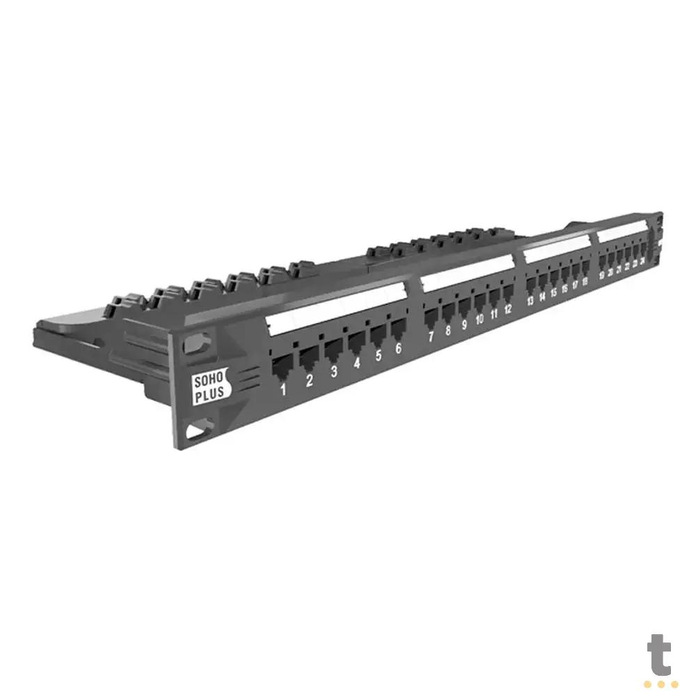 Patch Panel Sohoplus Cat.6 24 Portas T568A/B - 35050439 Truedata