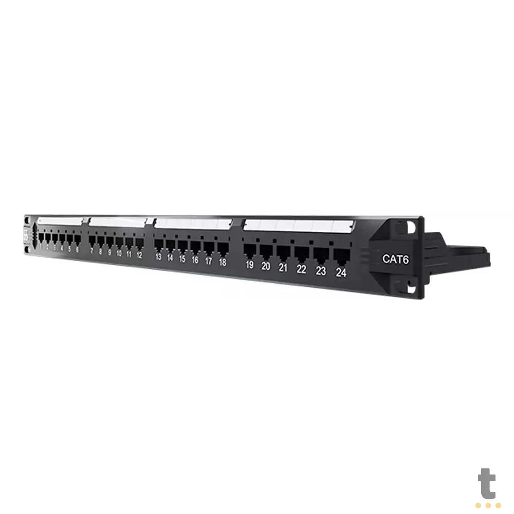Patch Panel Sohoplus Cat.6 24 Portas T568A/B - 35050439 Truedata