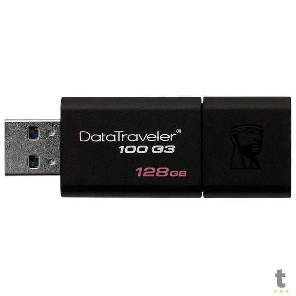 Pen Drive 128gb Kingston  3.0 Preto - Dt100g3/128gb