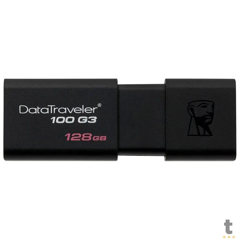 Pen Drive 128gb Kingston  3.0 Preto - Dt100g3/128gb Truedata