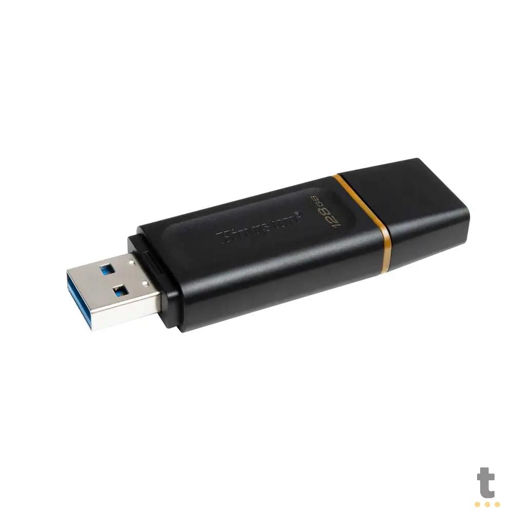 Pen Drive 128gb Kingston DataTravaler Exodia 3.2 Preto - DTX/128GB Truedata