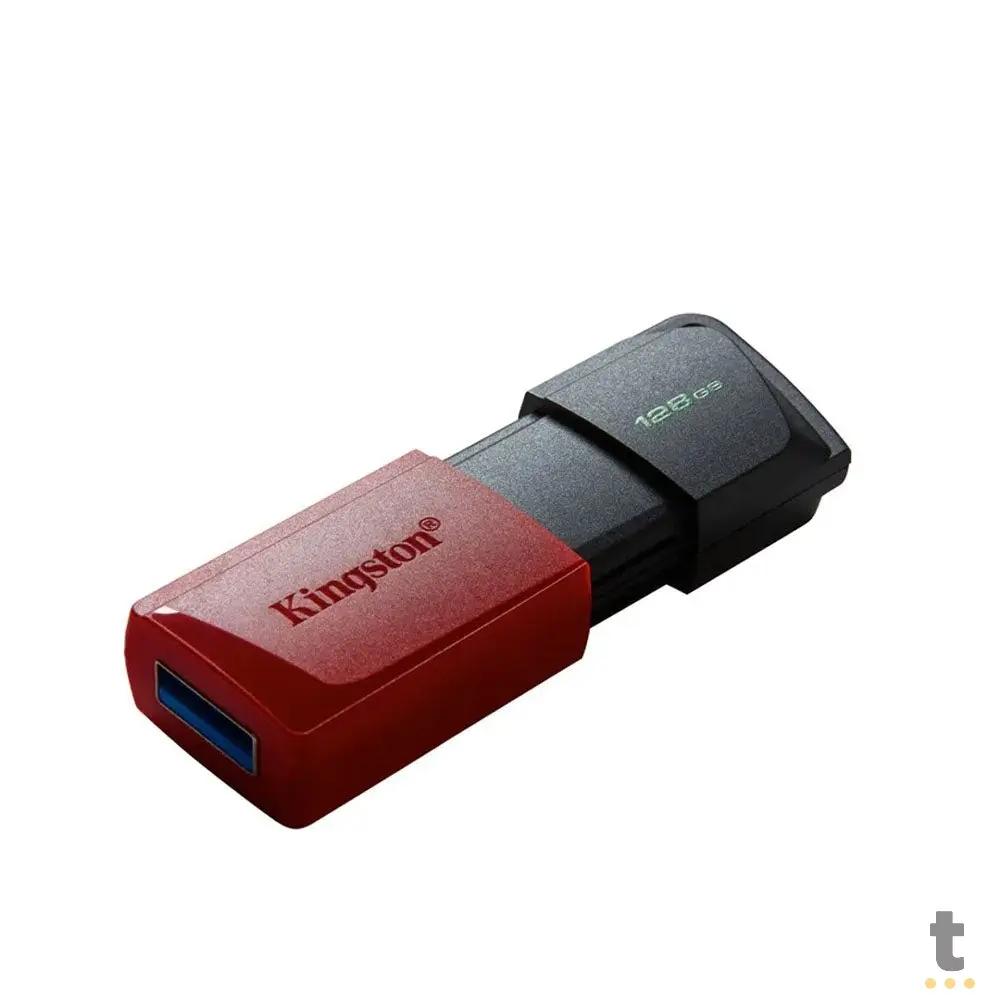 Pen Drive 128gb Kingston Exodia M 3.2 Preto/Vermelho - DTXM/128GB Truedata