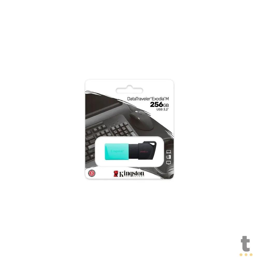 Pen Drive 256gb Kingston DataTravaler Exodia 3.2 Preto - DTXM/256GB Truedata