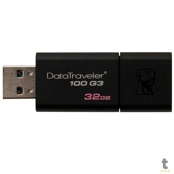 Pen Drive 32gb 3.0 Kingston Preto - Dt100g3/32gb