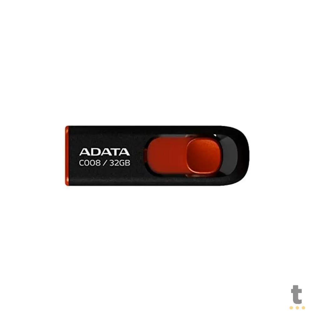 Pen Drive 32gb USB Adata 32G Preto / Vermelho - AC00832GRKD Truedata